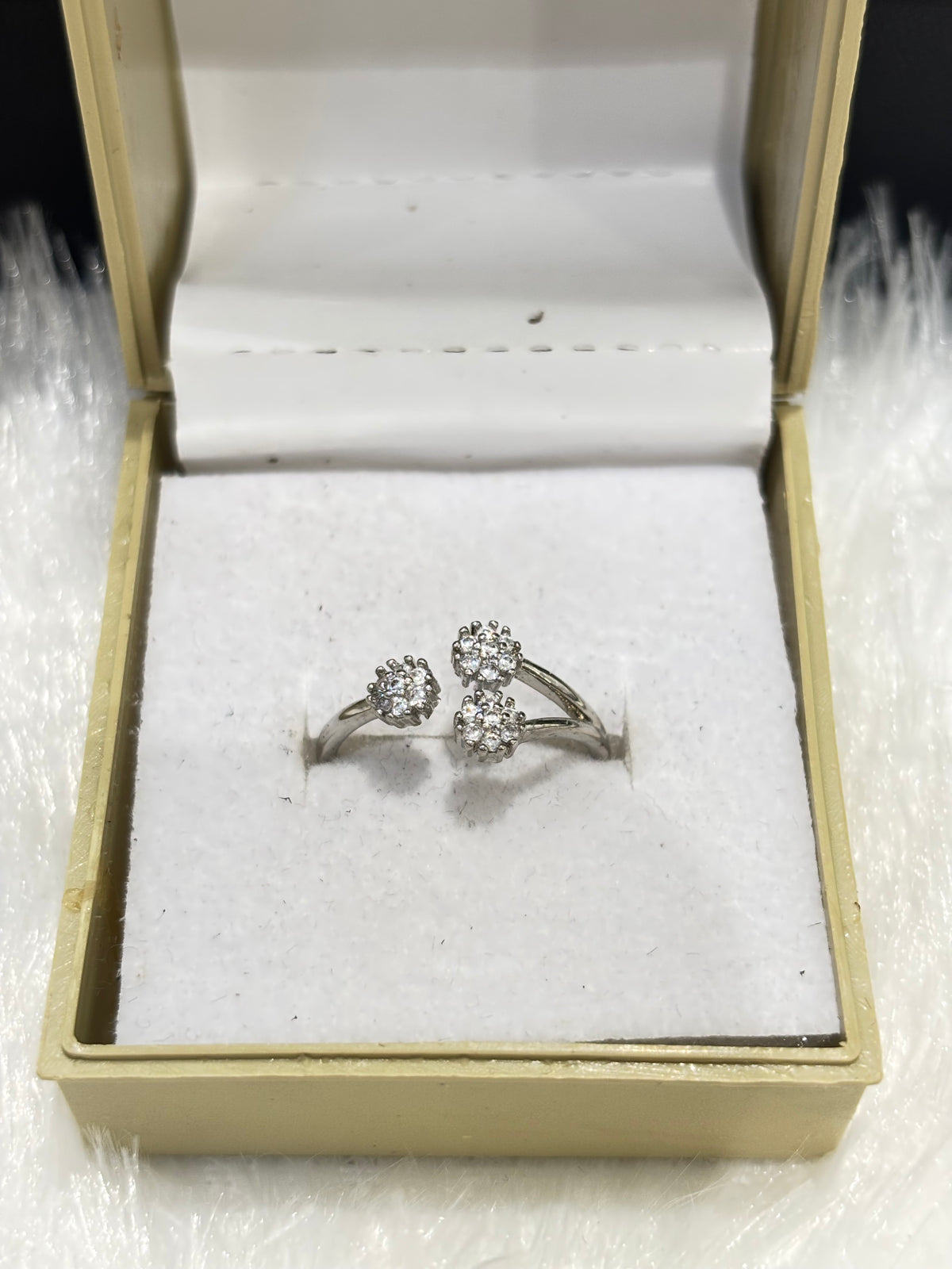 Ethereal Elegant Silver Ring – Adjustable Delicate Jewelry