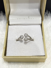 Ethereal Elegant Silver Ring – Adjustable Delicate Jewelry