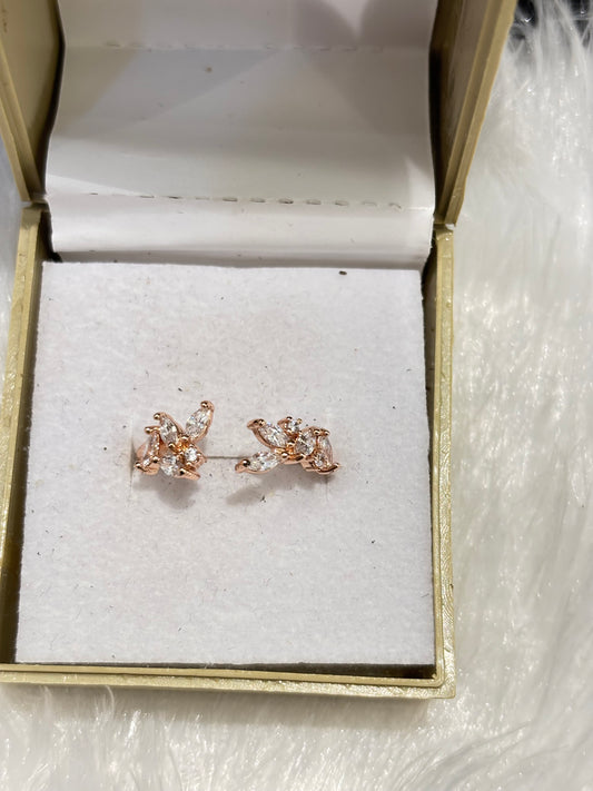 AD Rose Gold Ring – Elegant Adjustable American Diamond Jewelry