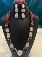 Fashion Chunky Stone Necklace Set – Bold Statement Jewelry for Women