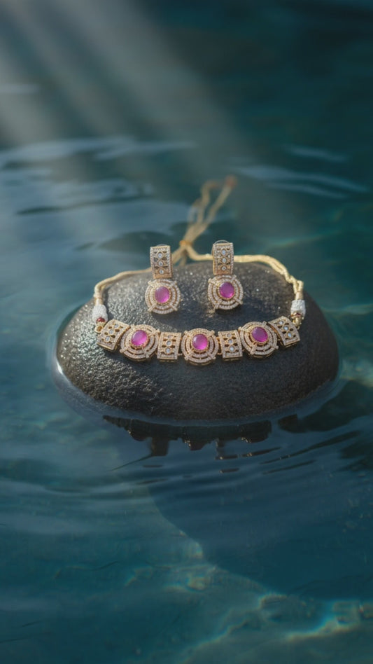 Majestic Amethyst Allure Necklace Set