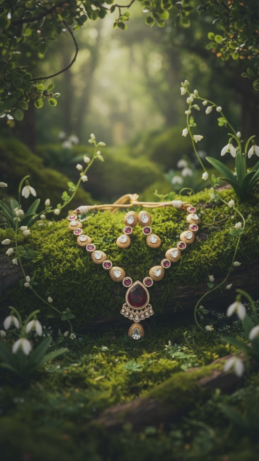 Rosé Ruby Grace Necklace Set